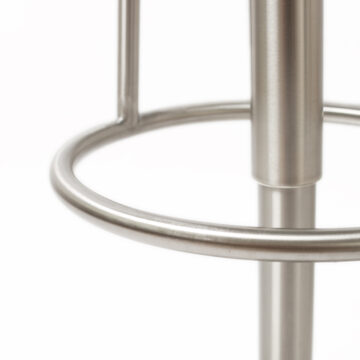 Vibon Premium   Bar stool S/Steel Light Grey PU