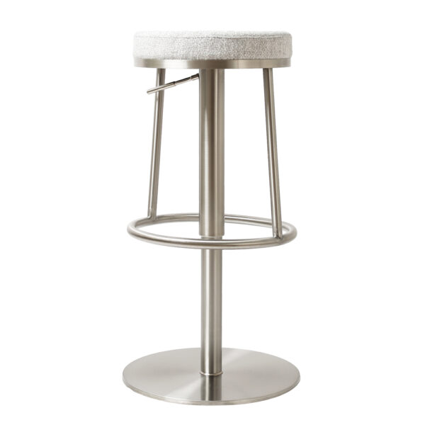 Vibon Premium   Bar stool S/Steel Silver Grey
