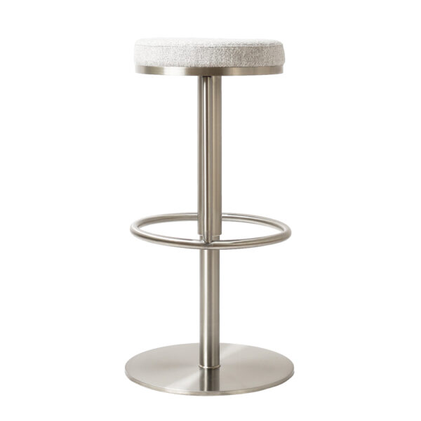 Vibon Premium   Bar stool S/Steel Silver Grey