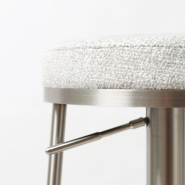 Vibon Premium   Bar stool S/Steel Silver Grey
