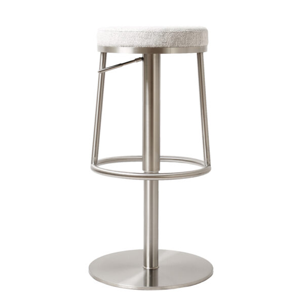 Vibon Premium   Bar stool S/Steel Silver Grey