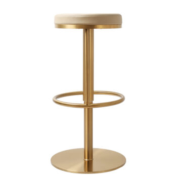 Vibon Premium  Bar stool Gold Barley PU
