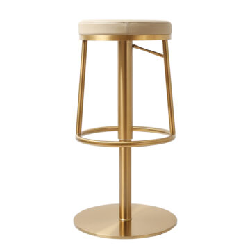 Vibon Premium  Bar stool Gold Barley PU