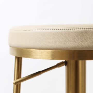 Vibon Premium  Bar stool Gold Barley PU