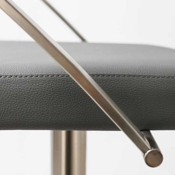 Tampa Premium Bar stool S/Steel Smoke Grey Fusion
