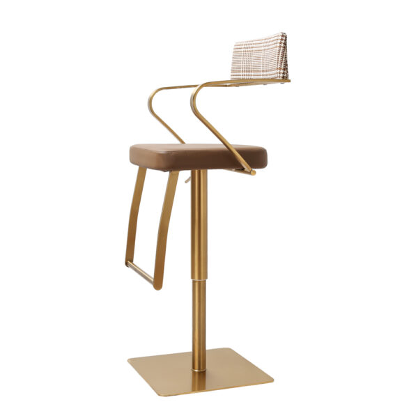 Tampa Premium Bar stool Gold Mocha Fusion