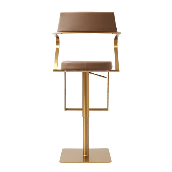 Tampa Premium Bar stool Gold Mocha PU
