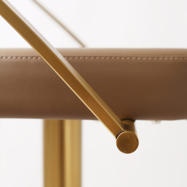 Tampa Premium Bar stool Gold Mocha PU