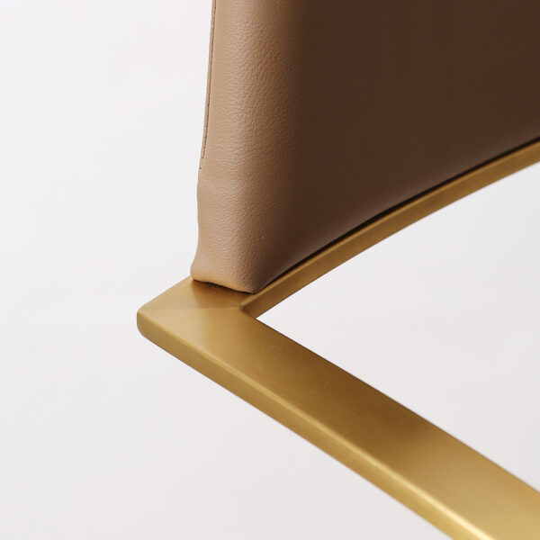 Tampa Premium Bar stool Gold Mocha PU