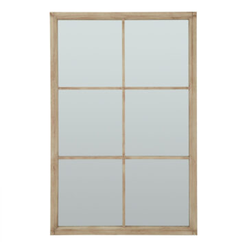 Washed Wood XL Window Mirror | Assembled