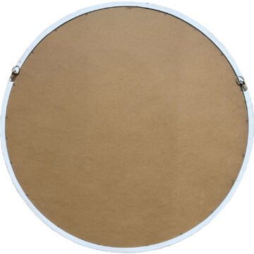 Washed Wood Framed Beaded Mirror | Assembled