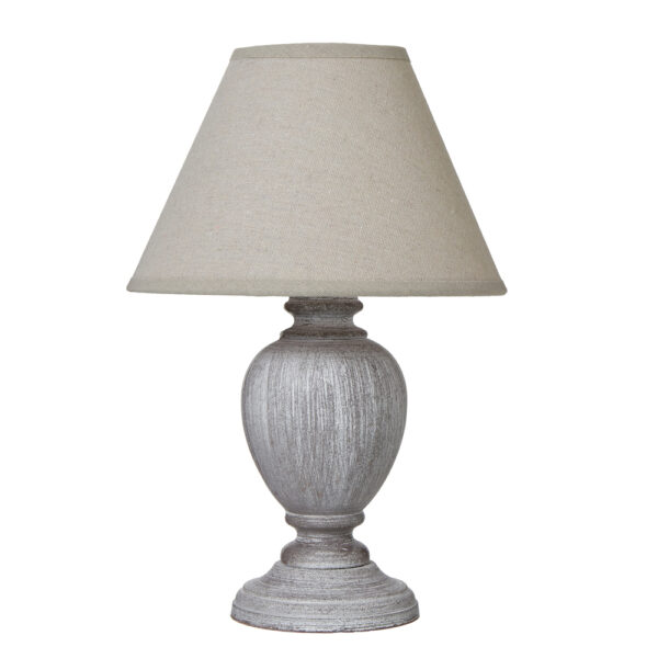 Otem Urn Table Lamp With Linen Shade | Self Assembly
