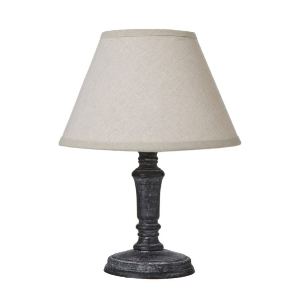 Palmyra Column Table Tamp With Linen Shade | Self Assembly