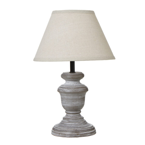 Belluno Urn Table Lamp With Linen Shade | Self Assembly