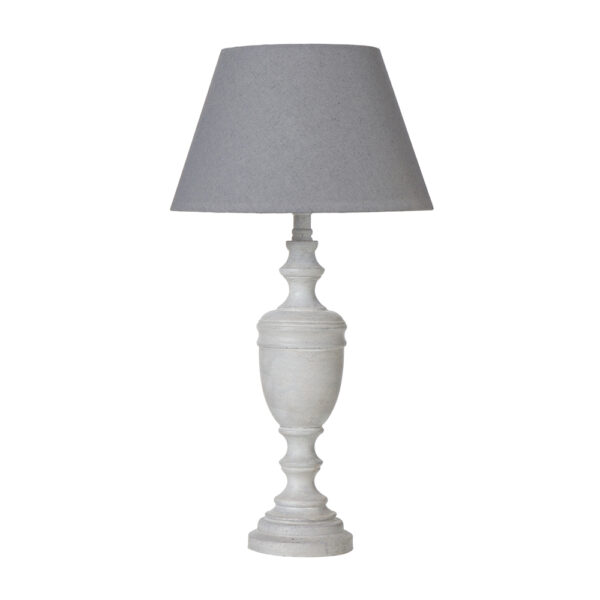 Lentia Urn Table Lamp With Linen Shade | Self Assembly