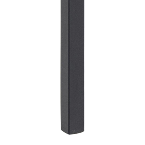Anguson Dining Table in Black 200x74cm Included 4 Carrie Swivel Dining Chairs in Sand | Self Assembly