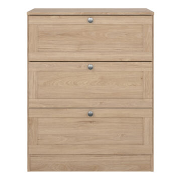Bronte Chest with 3 Frame Drawers in Jackson Hickory