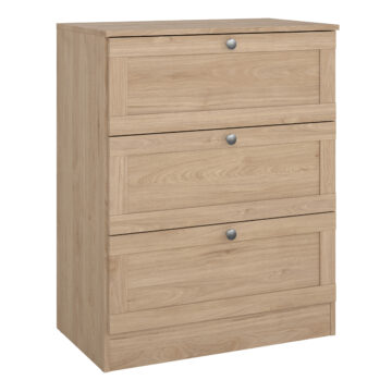 Bronte Chest with 3 Frame Drawers in Jackson Hickory
