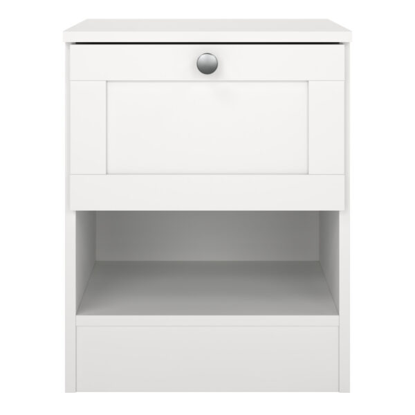 Bronte Nightstand with1 Frame Drawer in White