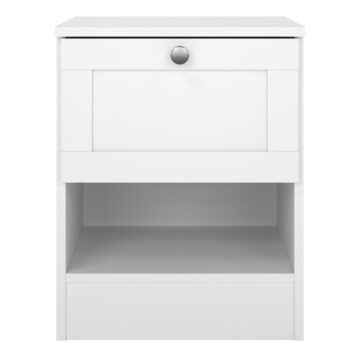 Bronte Nightstand with1 Frame Drawer in White