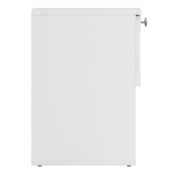 Bronte White 1 Drawer Bedside Table