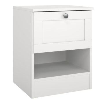 Bronte Nightstand with1 Frame Drawer in White