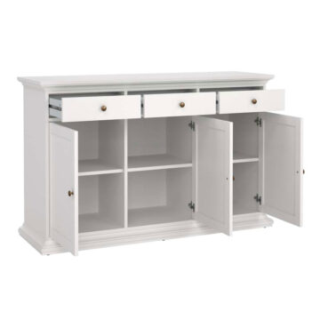 Condo White 3 Door 3 Drawer Sideboard