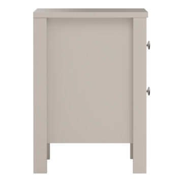Ronda Cashmere 2 Drawer Bedside Table  | Clearance