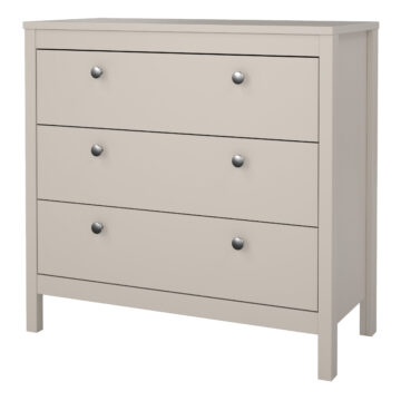 Ronda Cashmere 3 Drawer Chest