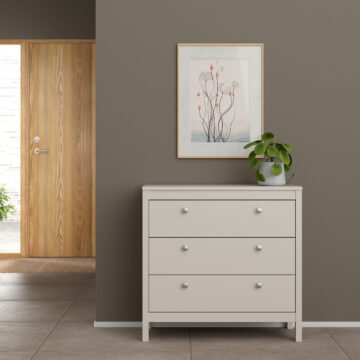 Ronda Cashmere 3 Drawer Chest