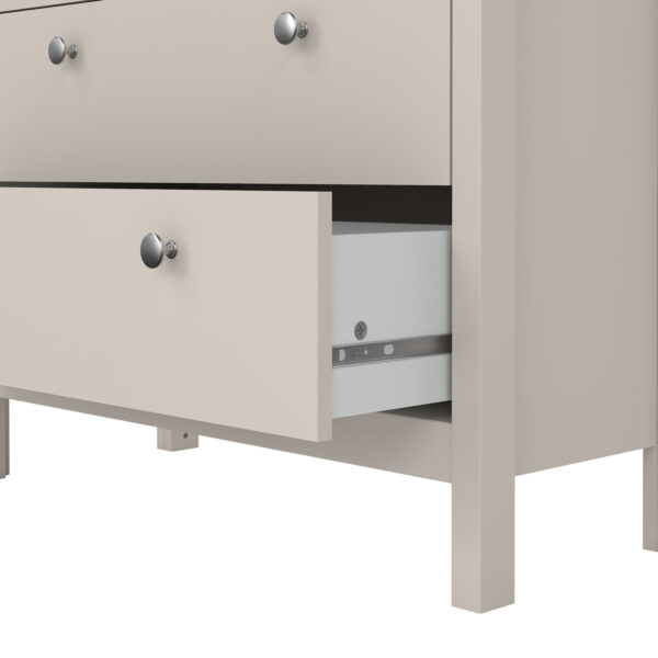 Ronda China Cabinet 2 Glass Doors with 3 Drawers in Cashmere | Self Assembly