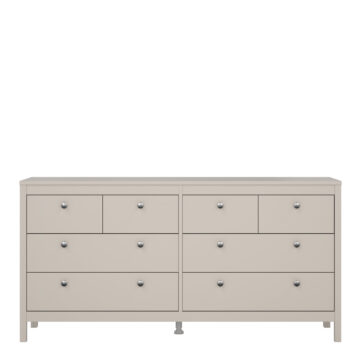 Ronda Double Dresser 4+4 Drawers in Cashmere