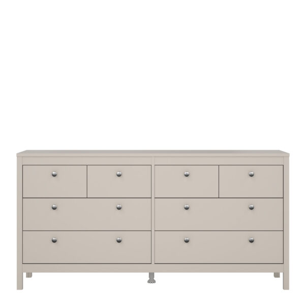 Ronda Double Dresser 4+4 Drawers in Cashmere