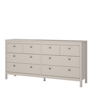 Ronda Double Dresser 4+4 Drawers in Cashmere