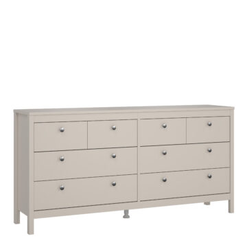 Ronda Double Dresser 4+4 Drawers in Cashmere