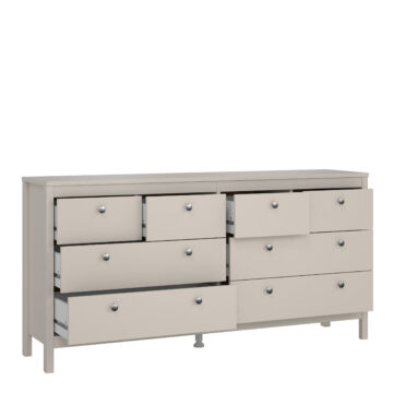 Ronda Double Dresser 4+4 Drawers in Cashmere