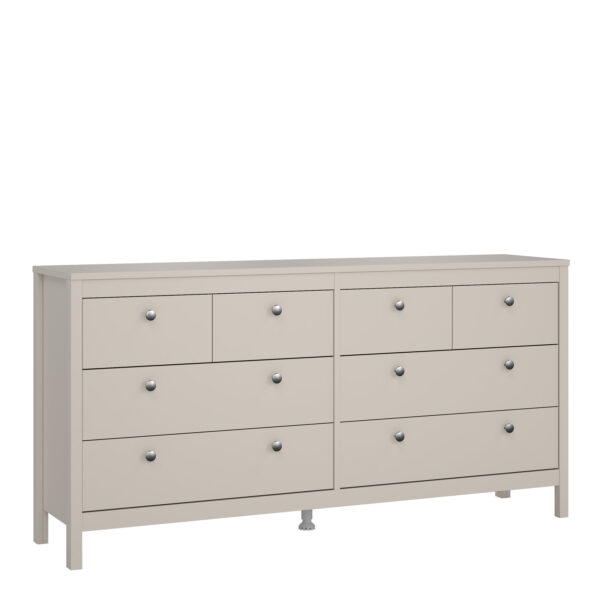 Ronda Double Dresser 4+4 Drawers in Cashmere