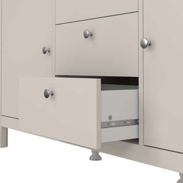 Ronda Sideboard 2 Doors + 3 Drawers in Cashmere | Self Assembly