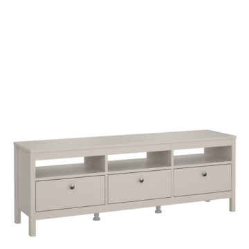 Ronda TV Unit 3 Drawers in Cashmere