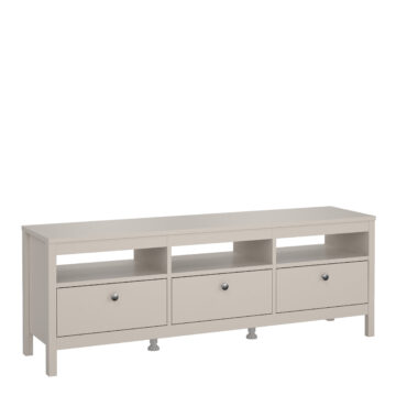 Ronda TV Unit 3 Drawers in Cashmere