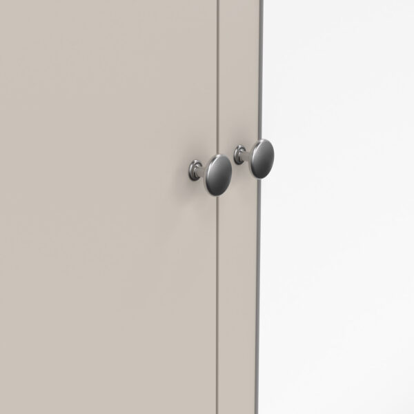 Ronda Wardrobe with 2 Doors + 1 Mirror Door + 2 Drawers in Cashmere | Self Assembly