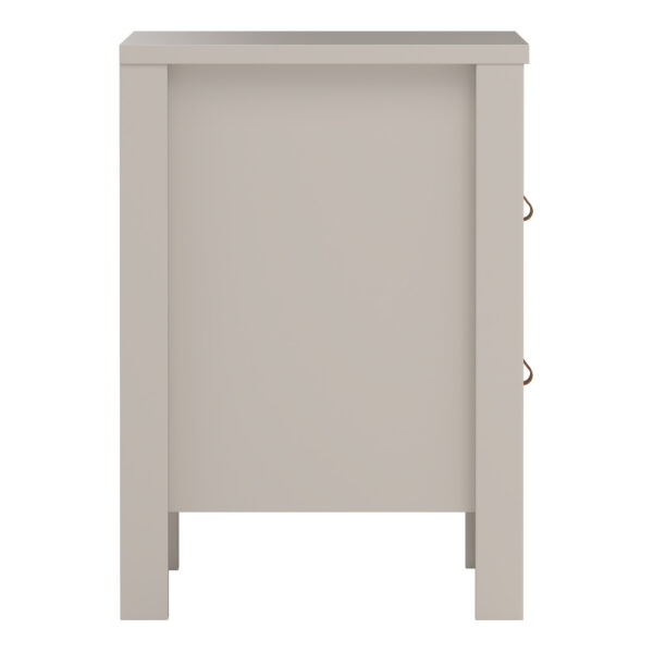 Seville Bedside Table 2 Drawers in Cashmere | Self Assembly