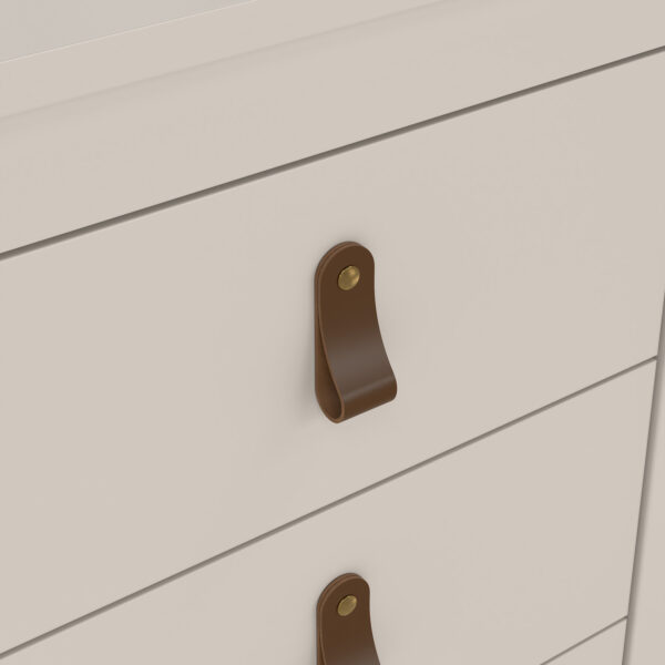 Seville Bedside Table 3 Drawers in Cashmere | Self Assembly