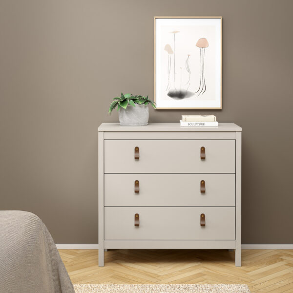 Seville Chest 3 Drawers in Cashmere | Self Assembly