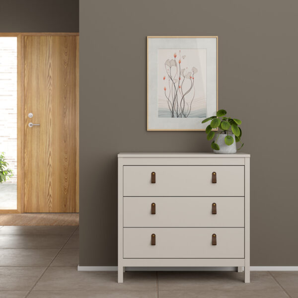 Seville Chest 3 Drawers in Cashmere | Self Assembly
