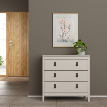 Seville Cashmere 3 Drawer Chest