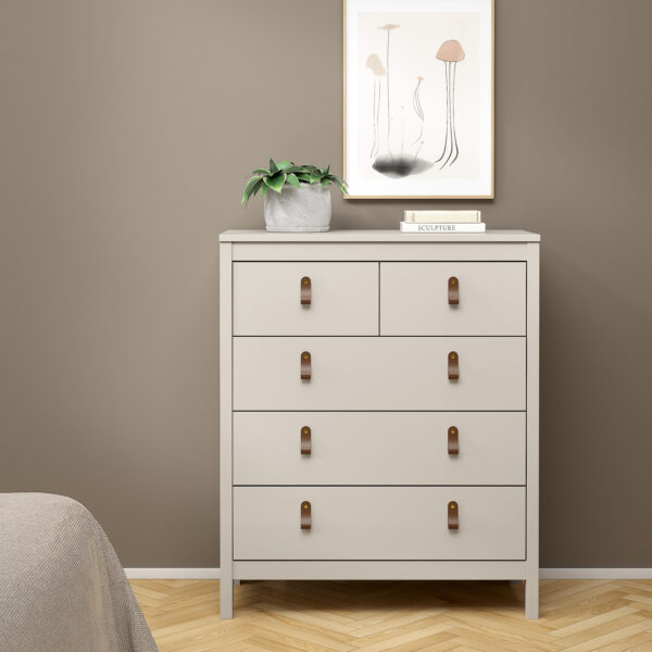 Seville Chest 3+2 Drawers in Cashmere | Self Assembly