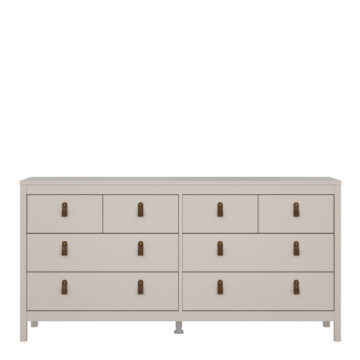 Seville Double Dresser 4+4 Drawers in Cashmere