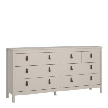 Seville Double Dresser 4+4 Drawers in Cashmere
