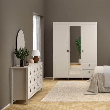Seville Double Dresser 4+4 Drawers in Cashmere